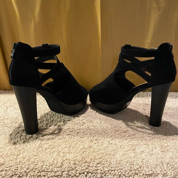 TOP Moda lovely 90 peep toe platform heels size 9 - Picture 6 of 10
